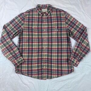 Denim And Supply Ralph Lauren Plaid Cotton Button Up XL